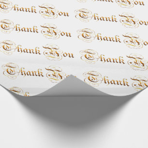 Thank you. golden text. wrapping paper