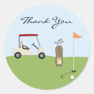 Thank You Golf Stickers