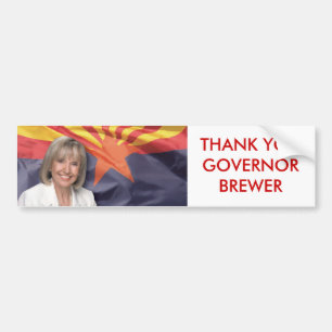 THANK YOU GOVERNOR BREWER BUMPER STICKER