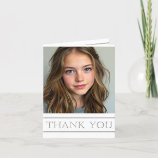 Thank You Graduate Simple Silver Card
