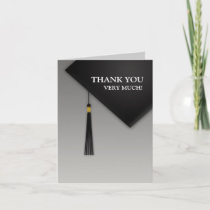 Thank You Graduation Black Hat Card