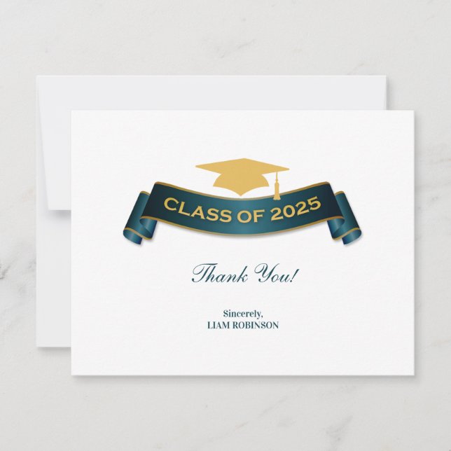Thank You Graduation Class of 2025 Card (Front)
