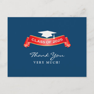 Thank You Graduation Class of 2025 Postcard
