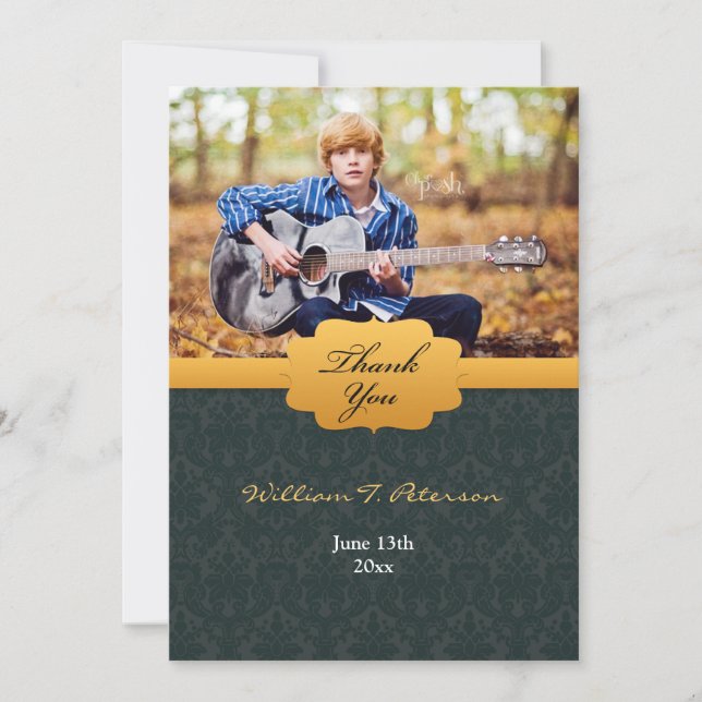 Thank You Graduation Photo  (Front)