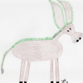 Thank You - Grassy Ass (Donkey) Card