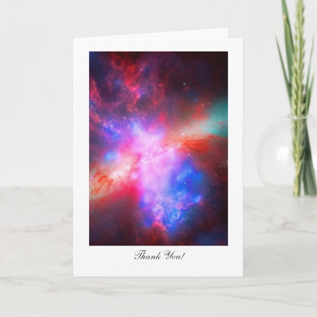 Thank You, Grateful,Cigar Galaxy, Ursa Major Thank You Card (Front)