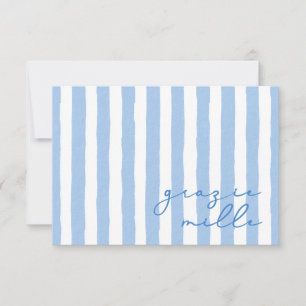 Thank You Grazie Mille Italian Note Card