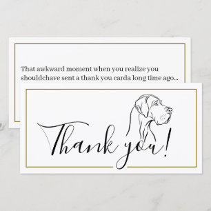 Thank you Great Dane Minimal Card