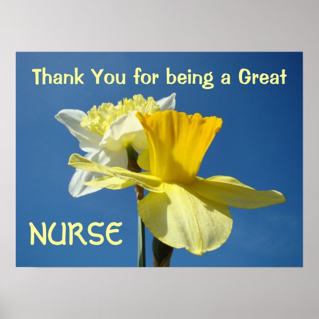 Thank You Great Nurse art prints Nurses Week (Front)