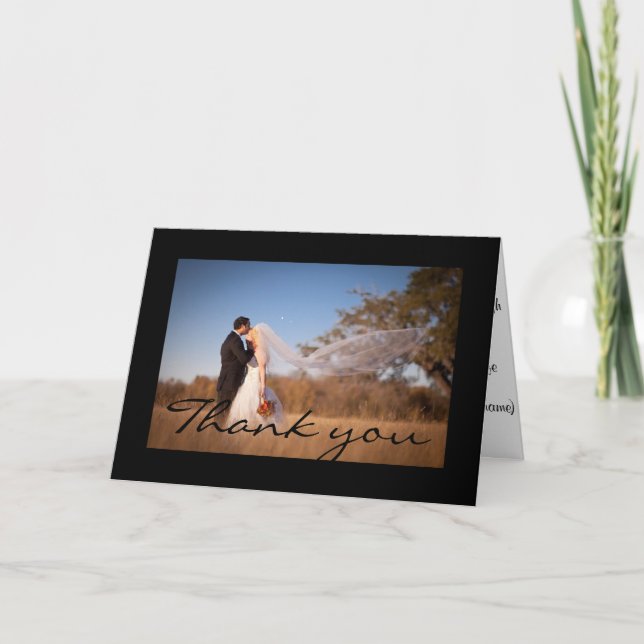 Thank you greeting card. (Front)