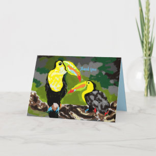 Thank You Greeting Card : Birds Of Paradise