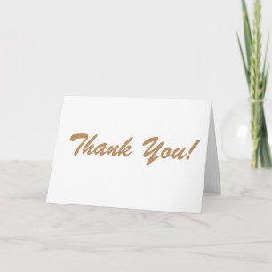 Thank you greeting card business care card