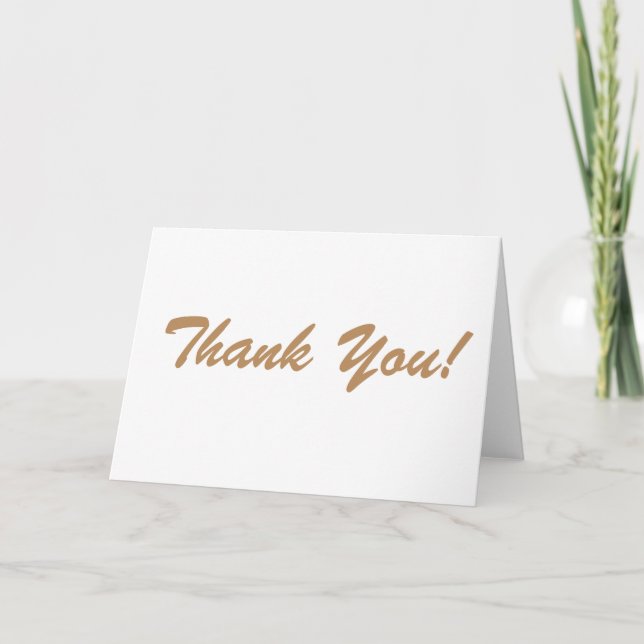 Thank you greeting card business care card (Front)
