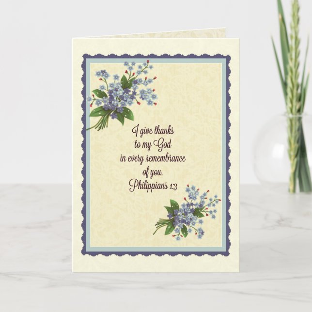 Thank you/Greeting Scripture Note Card (Front)