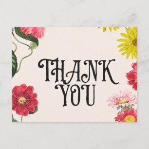 Thank You Greetings Postcard