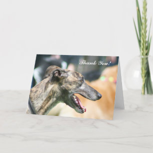 Thank You Greyhound greeting card