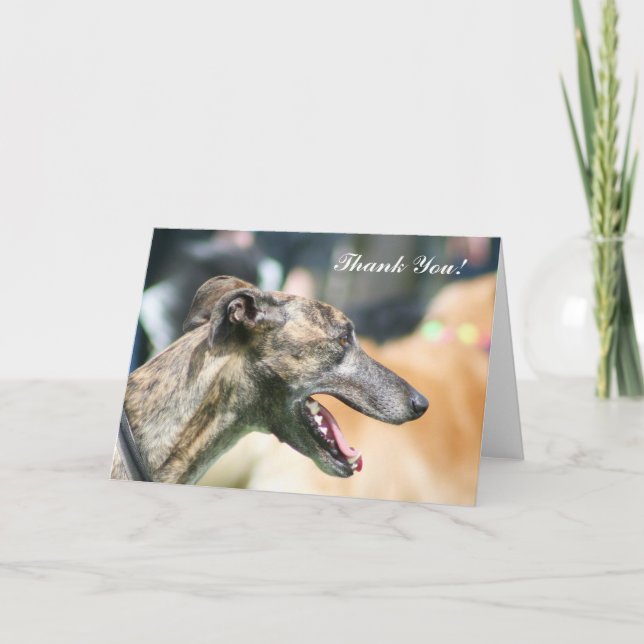 Thank You Greyhound greeting card (Front)