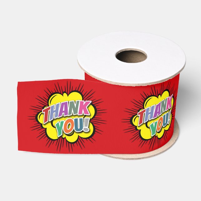 Thank You Grosgrain Ribbon (Spool)