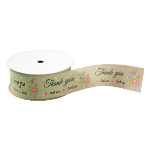 Thank you grosgrain ribbon