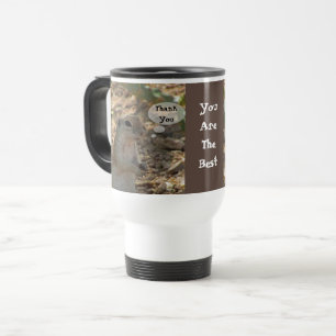 Thank You Ground Squirrel Photo Desert Animal Travel Mug
