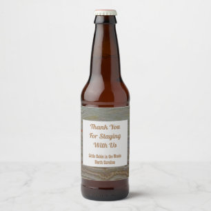 Thank You Guest Appreciation House Rental Welcome Beer Bottle Label