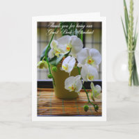 Thank You Guest Book Attendant White Orchids