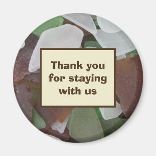 Thank You Guest Sea Glass Photo Beach House Magnet