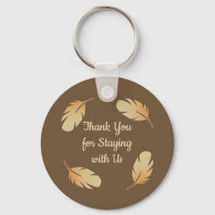 Thank You Guest Vacation House Appreciation Token Key Ring