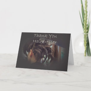 Thank You Hairdresser Card