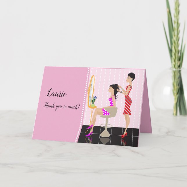 Thank You Hairdresser! Card (Front)