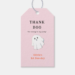 Thank you Halloween Girl Birthday Party Gift Tags