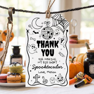 Thank You Halloween Party Spooky Spooktacular Gift Tags