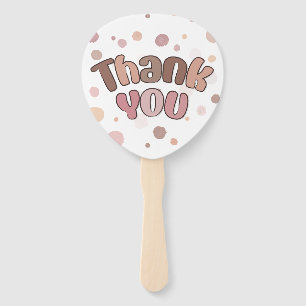 Thank you  hand fan