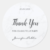 Thank You Handwritten Script Text Party Template