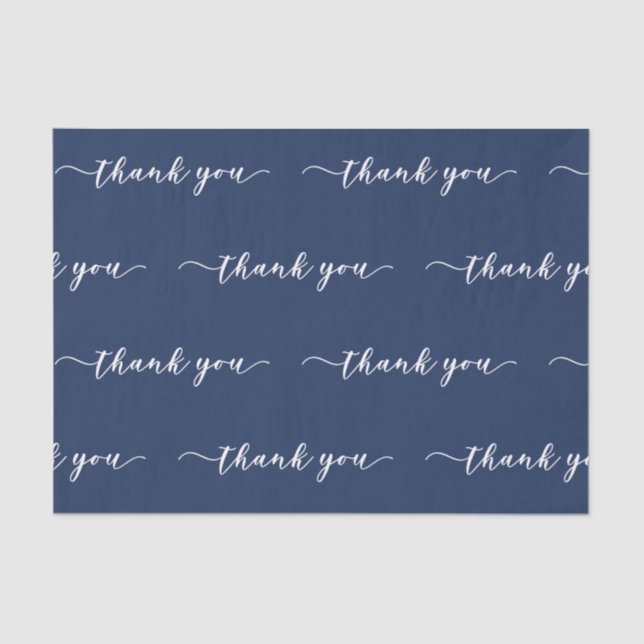 Thank You Handwritten Script Tissue Paper (Front)