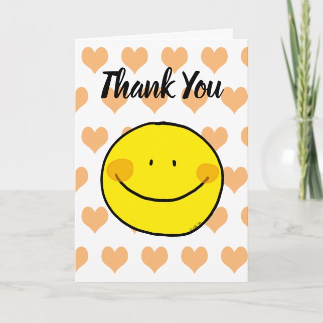 thank you (happy smile) card (Front)
