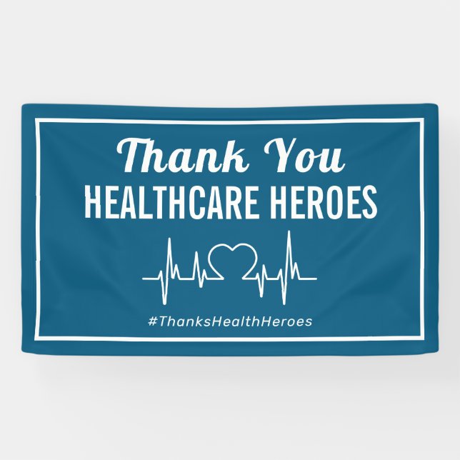 Thank You Health Care Heroes Banner (Horizontal)