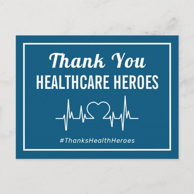 Thank You Health Care Heroes Postcard (Front)