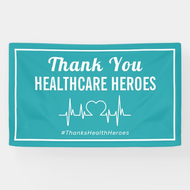 Thank You Health Care Hospital Workers Banner (Horizontal)