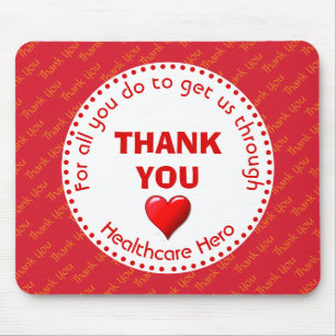 THANK YOU Healthcare Hero Customisable Mouse Mat