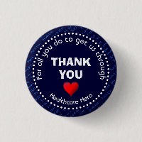 THANK YOU Healthcare Hero Customizable NAVY