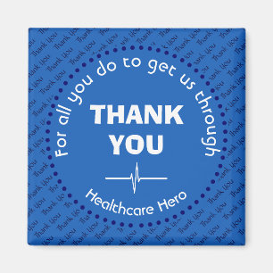 THANK YOU Healthcare Hero NHS BLUE Magnet
