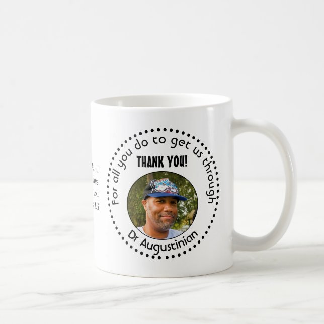 THANK YOU Healthcare Hero Personalised Photo Coffee Mug (Right)