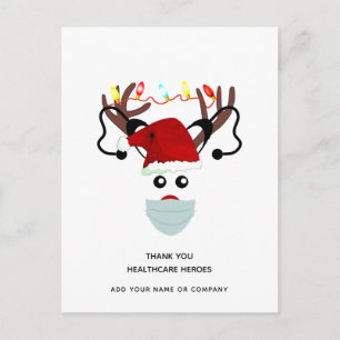 Thank You Healthcare Heroes Christmas 2020 Holiday Postcard