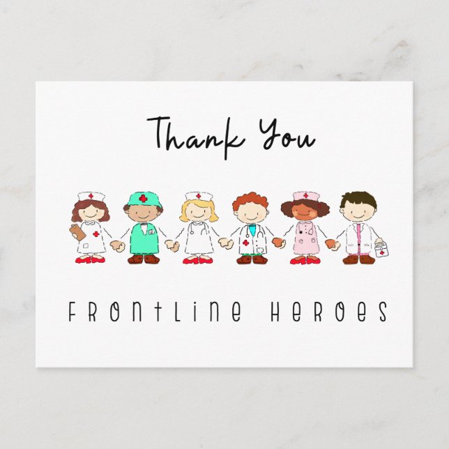 Thank You Healthcare Heroes Postcard (Front)