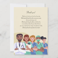 Thank You Healthcare Workers Card