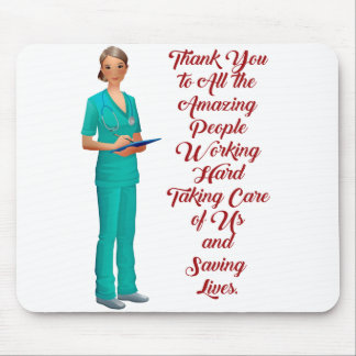 Thank You Healthcare Workers Mouse Mat