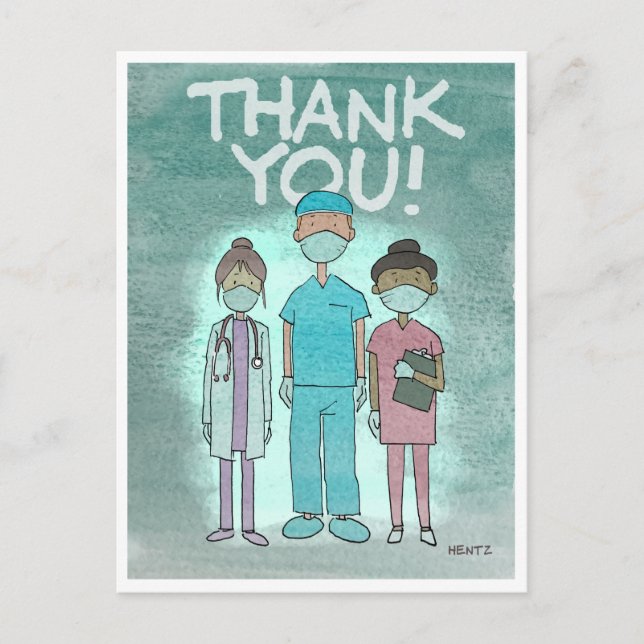 Thank You Healthcare Workers Postcard (Front)