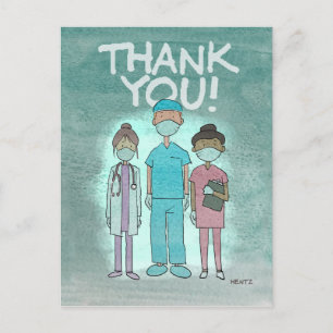 Thank You Healthcare Workers Postcard