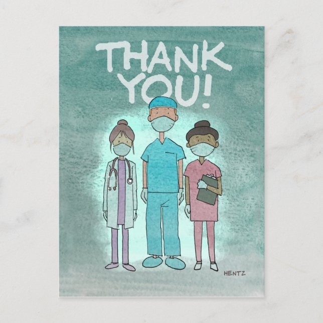 Thank You Healthcare Workers Postcard (Front)